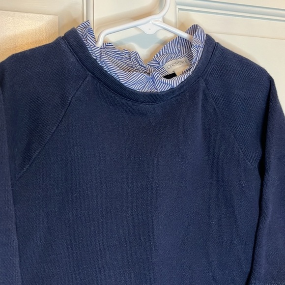 Crewcuts Navy Layered Sweater - Size 4/5 - Picture 3 of 7